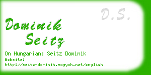 dominik seitz business card